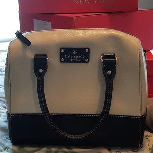 Kate Spade ♠️ black + white bag kate spade